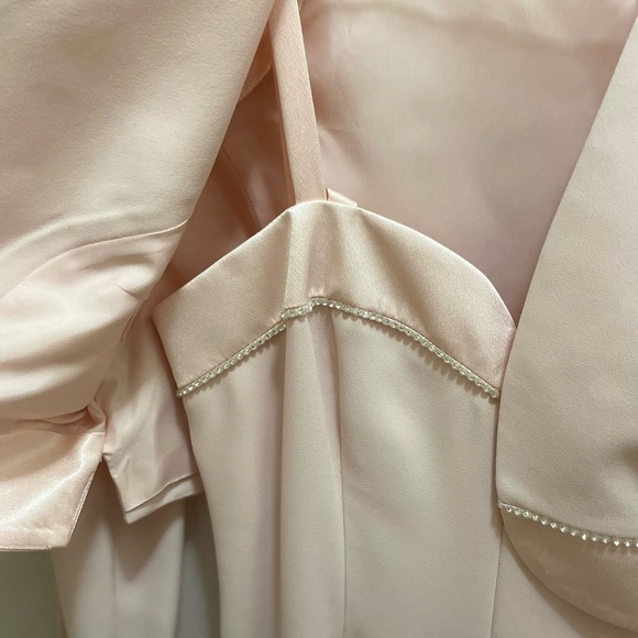 NAH NAH Blush Pink Evening Gown Size 6 Perfect Mother-of-the-Bride Dress - Picture 7 of 11